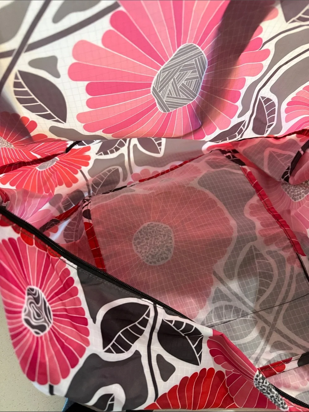 Vera Bradley Collapsible  Pink Floral Tote Bag NWT